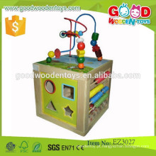 Novo produto a atacado kids play cube brinquedos OEM caixa de madeira talão de boa qualidade EZ3027